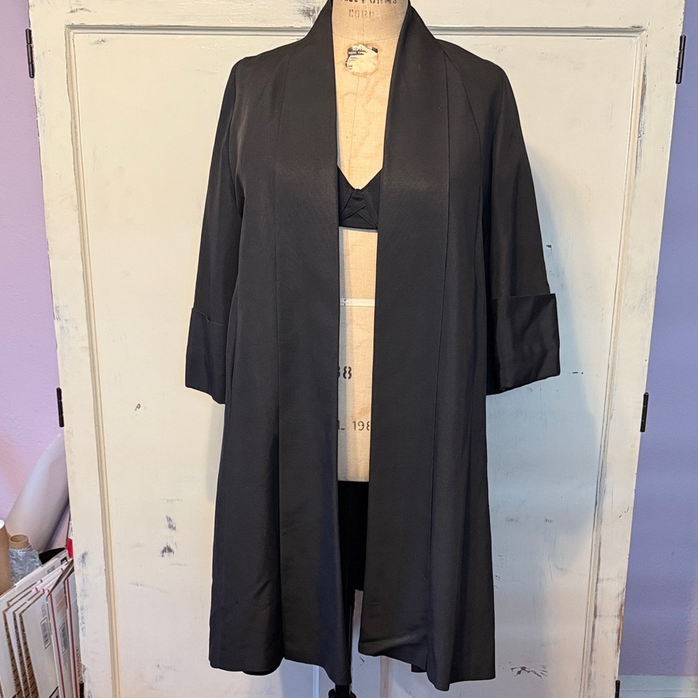VINTAGE John Wanamaker Black Evening / Rain Coat